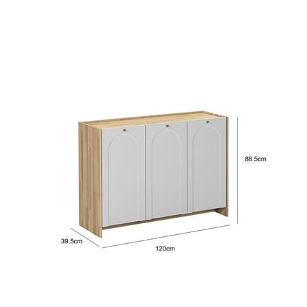 SIDEBOARD CABINET 1.2m ARCH HAZEL OAK