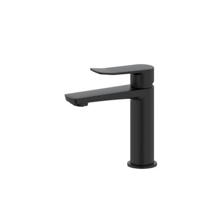 JOHNSON SUISSE LAZIO SINGLE LEVER 1/2" BASIN PILLAR TAP WBFA301689 BLACK