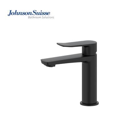 JOHNSON SUISSE LAZIO SINGLE LEVER 1/2" BASIN PILLAR TAP WBFA301689 BLACK