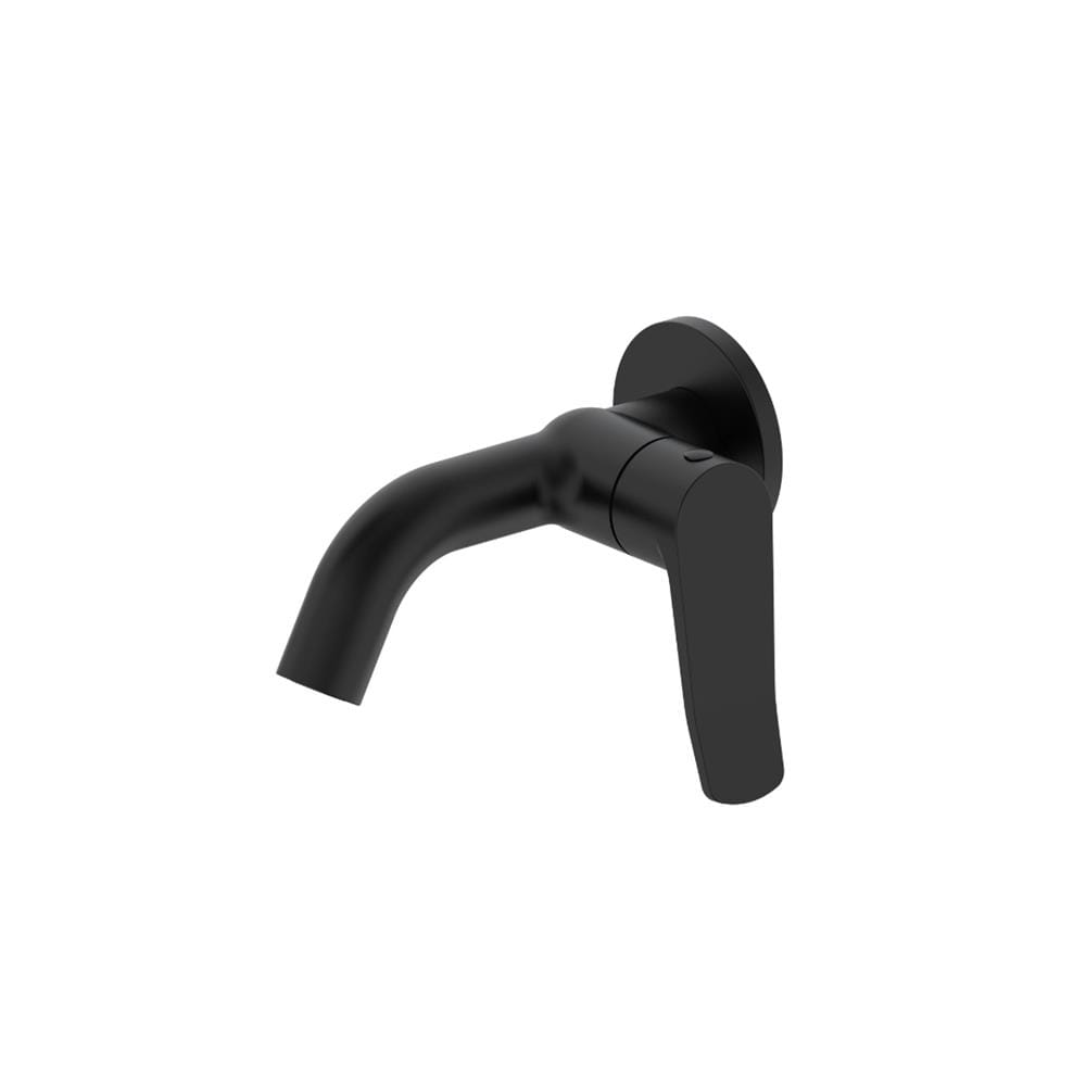 JOHNSON SUISSE LAZIO 1/2" BIB TAP WITH FLANGE WBFA301699 BLACK