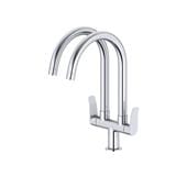 JOHNSON SUISSE LAZIO DECK-MOUNTED DUAL SINK TAP WBFA301705 CHROME