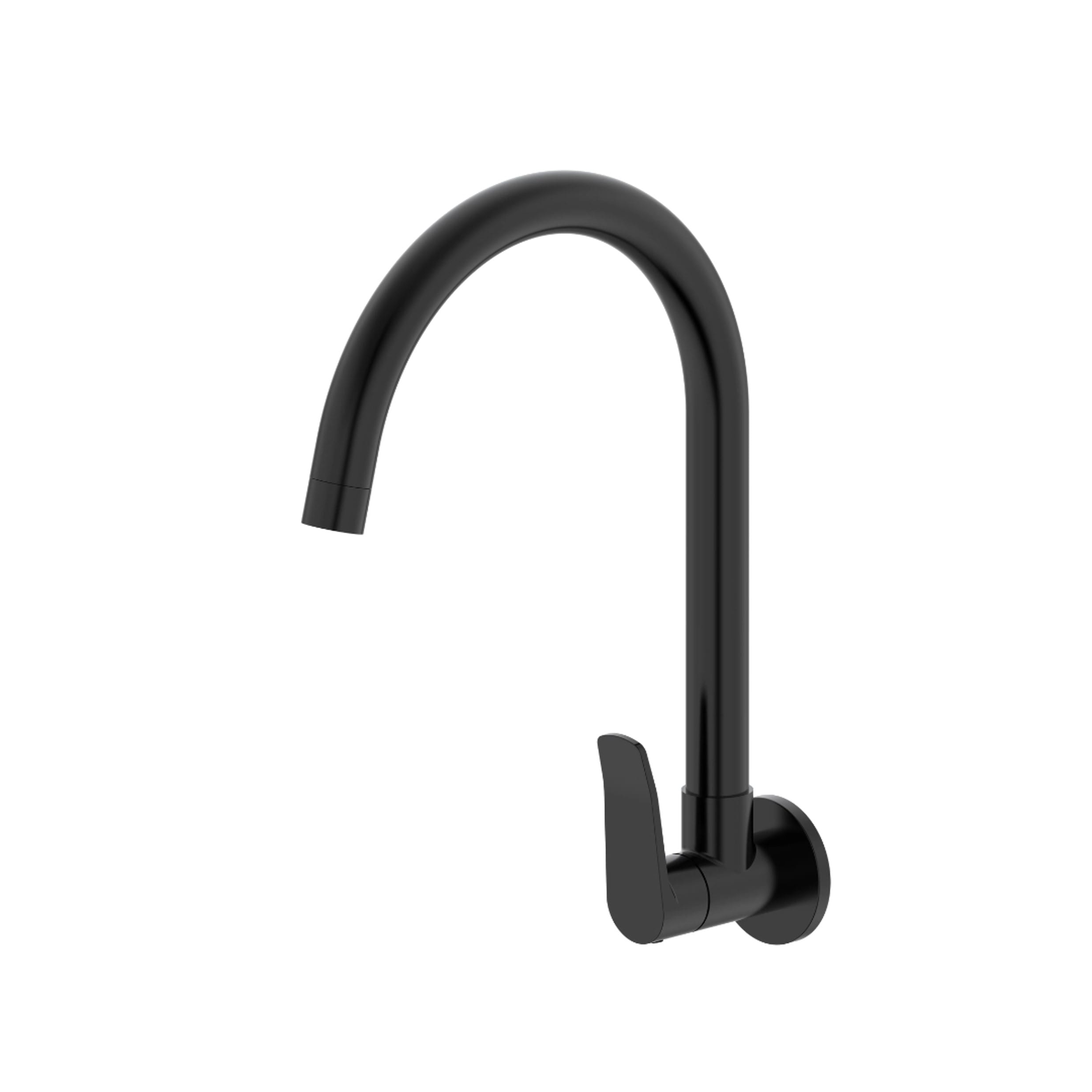 JOHNSON SUISSE LAZIO WALL-MOUNTED SINK TAP WBFA301704 BLACK