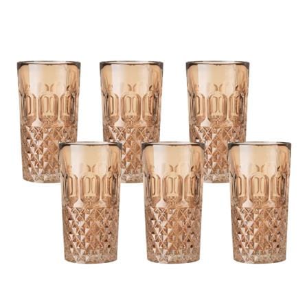 ROYAL 7PCS ION PLATING DRINK SET- AMBER