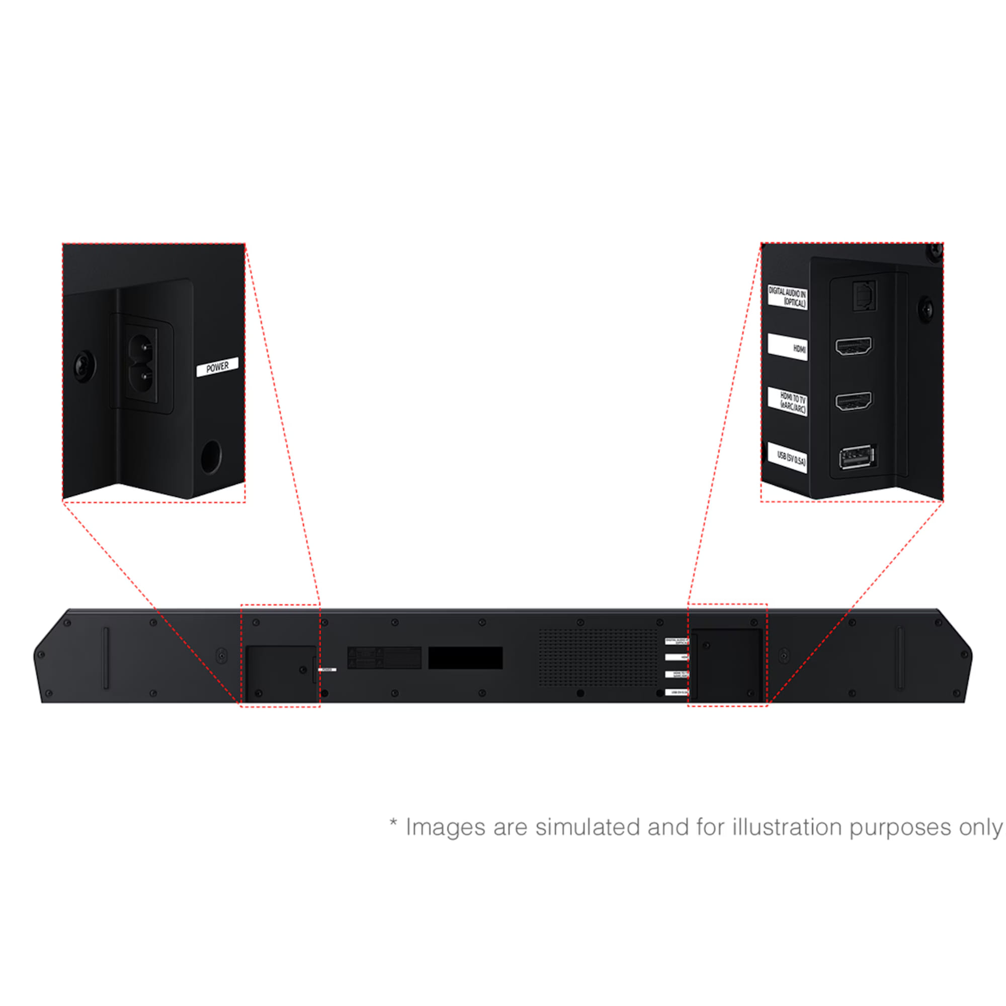 SAMSUNG HW-Q600F/XM Q-SERIES SOUNDBAR 3.1.2 CHANNEL WIRELESS SUBWOOFER