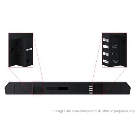 SAMSUNG HW-Q600F/XM Q-SERIES SOUNDBAR 3.1.2 CHANNEL WIRELESS SUBWOOFER