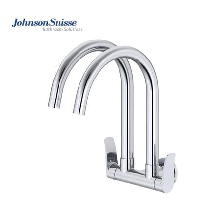 LAZIO WALL-MOUNTED DUAL SINK TAP WBFA301706 CHROME