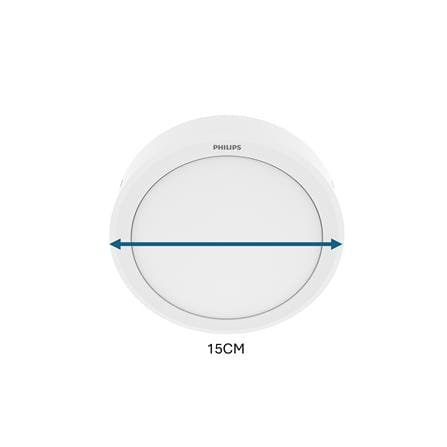 DOWNLIGHT ERIDANI ROUND SURFACE LED12 D150 17W 840 6" COOL WHITE