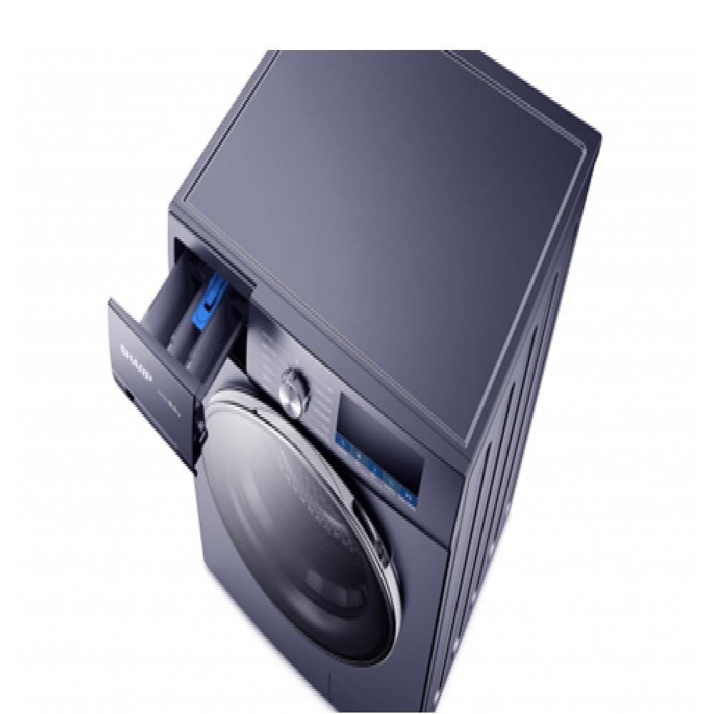 SHARP FRONT LOAD WASHING MACHINE ESFX11APB 11KG NAVY BLUE INVERTER
