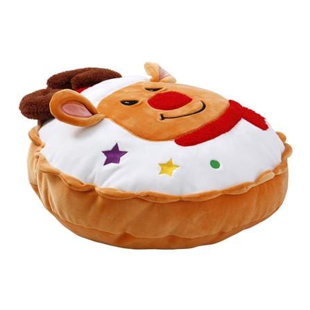 HOME LIVING STYLE CUSHION CHRISTMAS DEER 30CM BROWN