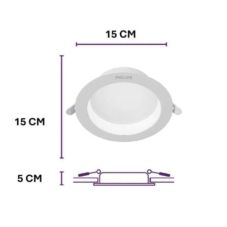PHILIPS DOWNLIGHT MESON COMFORT RECESSED ROUND 150 17W 40K 6" COOL WHITE