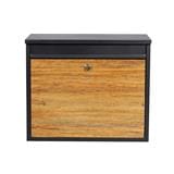 MAILBOX D MAIL BOX AMIN BLACK/WOOD [EXCLUSIVE FROM HOMEPRO THAILAND]