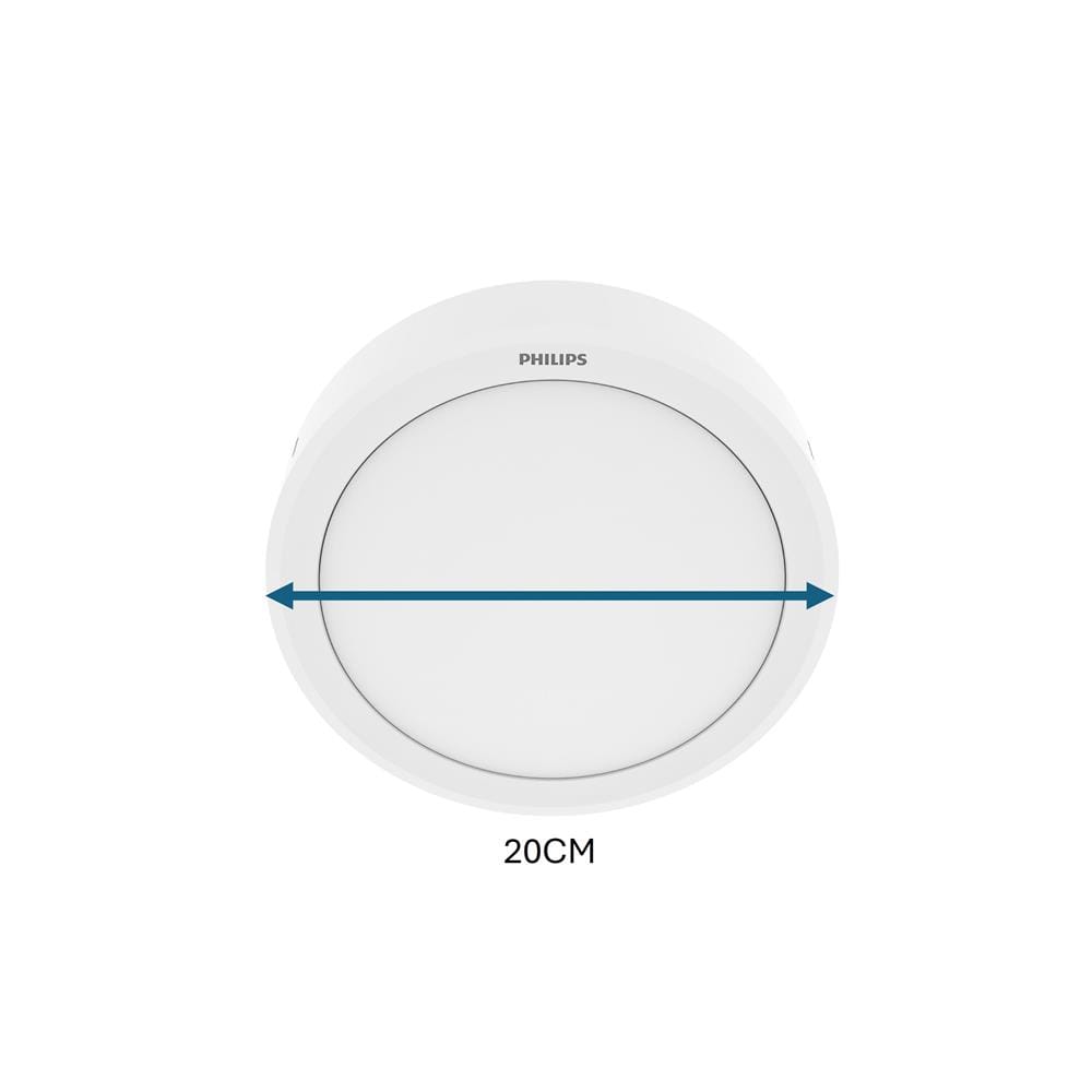 PHILIPS DOWNLIGHT ERIDANI RD SURFACE LED18 D200 22W 830 8" WARM WHITE