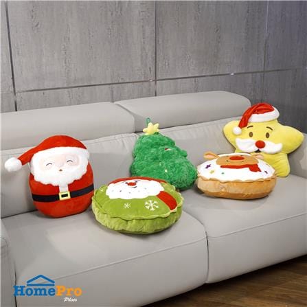 HOME LIVING STYLE CUSHION CHRISTMAS STAR 30CM YELLOW