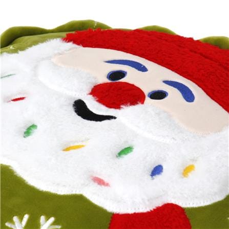 HOME LIVING STYLE CUSHION CHRISTMAS SANTA 30CM GREEN