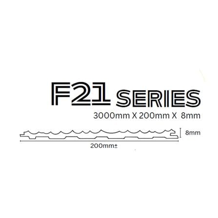 ECOCLASS PROCLASS FLUTED PANEL F21-303 300X20X0.8CM 0.6M2