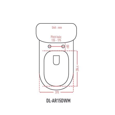 PANASONIC BIDET DL-AR15DWM D-SHAPE WHITE