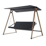 3-SEATER SWING BENETTA SERENITY NATURAL WOOD/BLACK [EXCLUSIVE FROM HOMEPRO THAILAND]