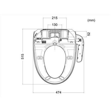 PANASONIC AUTOMATIC BIDET DL-EH30SE-W WHITE