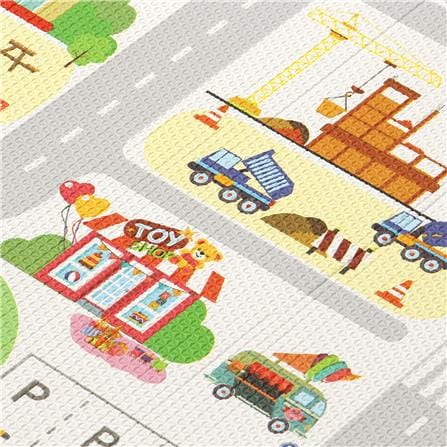 HLS MULTI MAT THE ROAD 130X190 GRAY [EXCLUSIVE FROM HOMEPRO THAILAND]