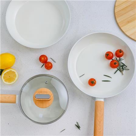FUKURO SHIRO CERAMIC NON-STICK SAUCEPAN 18CM