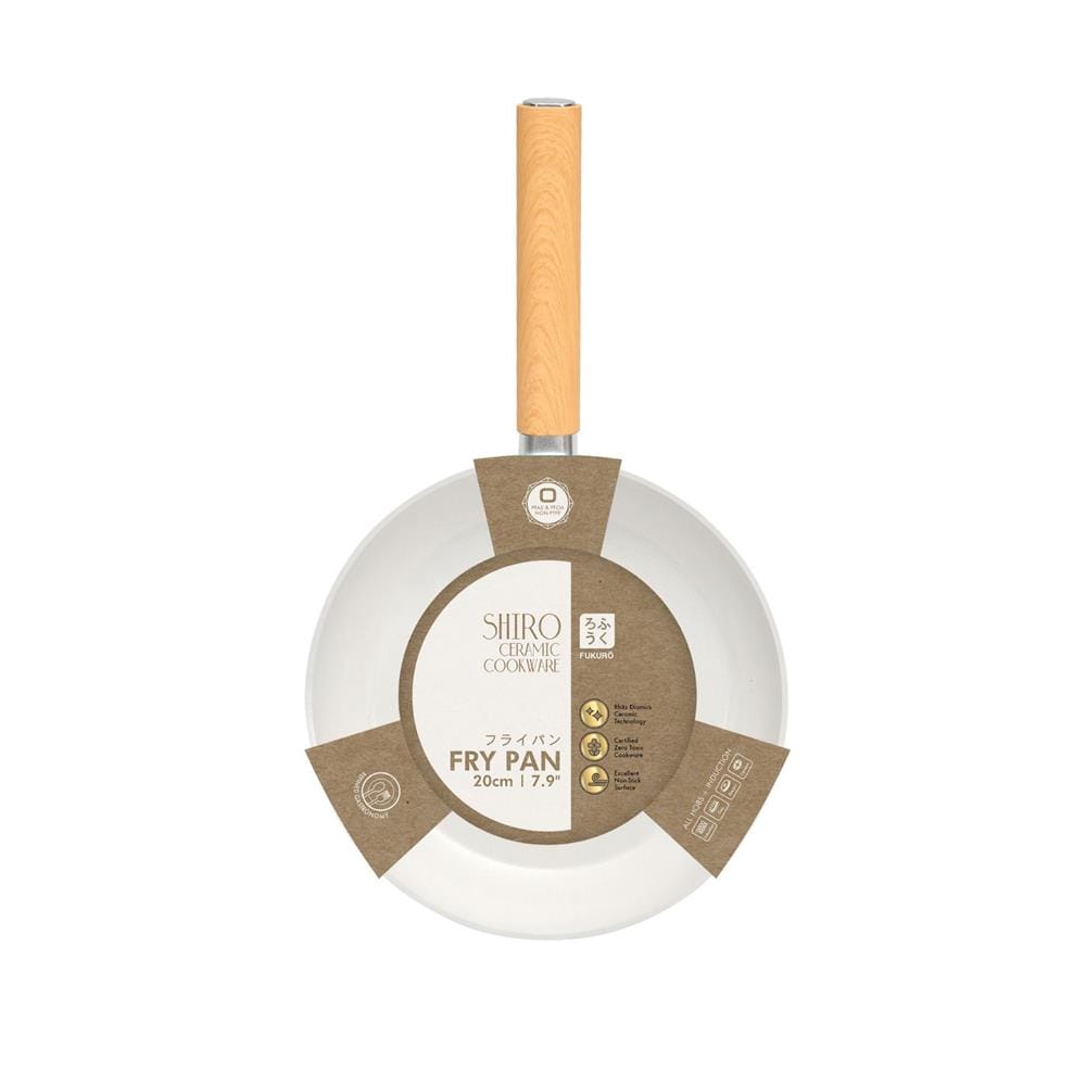FUKURO SHIRO CERAMIC NON-STICK FRY PAN 20CM