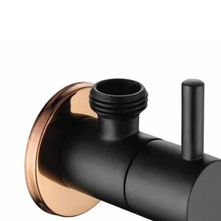 FELICE STOP VALVE FLE 504B L7CM MATTE BLACK ROSEGOLD
