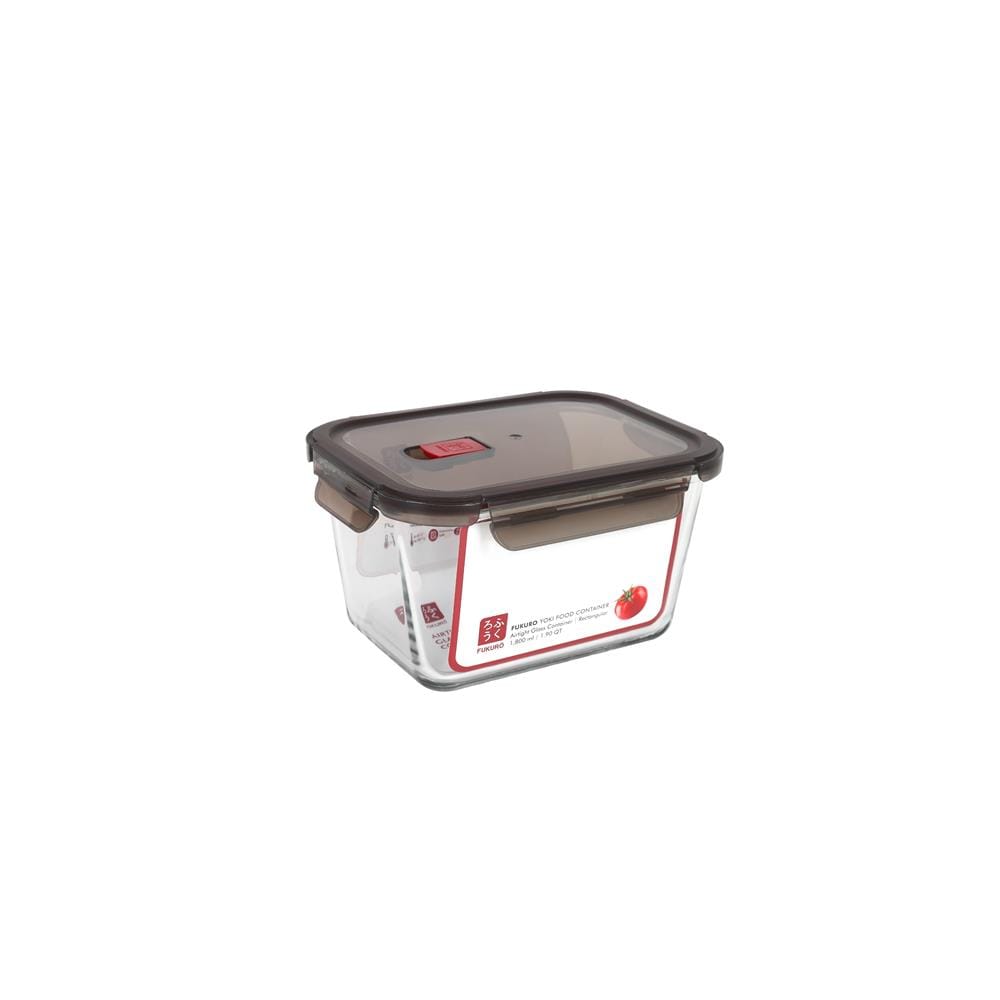 FUKURO YOKI BOROSILICATE GLASS CONTAINER 1800ML RECTANGLE (ULTRA DEEP)