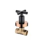 FELICE CONCEALED STOP VALVE FLE 809/B MATTE BLACK ROSEGOLD