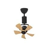 RIEGEN CEILING FAN RCF-SPINO16-5B-BPW 16-INCH BLACK PINE WOOD