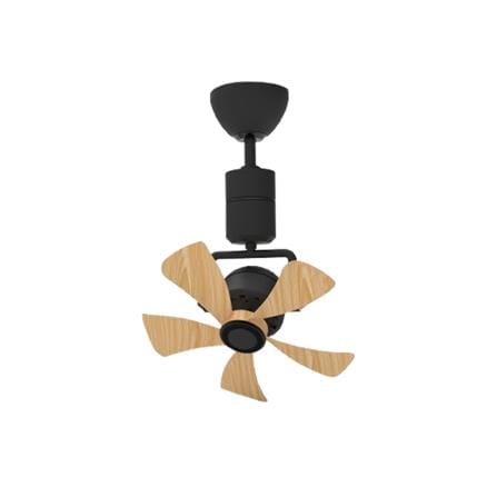 RIEGEN CEILING FAN RCF-SPINO16-5B-BPW 16-INCH BLACK PINE WOOD