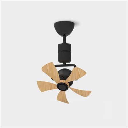 RIEGEN CEILING FAN RCF-SPINO16-5B-BPW 16-INCH BLACK PINE WOOD