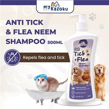 MYKAZOKU ANTI-TICK & FLEA NEEM SHAMPOO 500ML