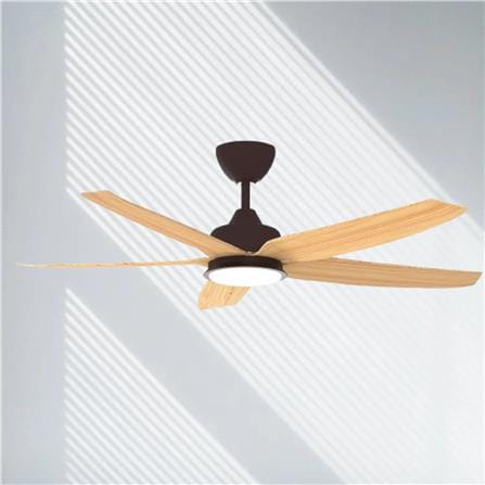 RIEGEN CEILING FAN LED RCF-LUFTEN56-5BL-MT 56-INCH MOCHA TIMBER