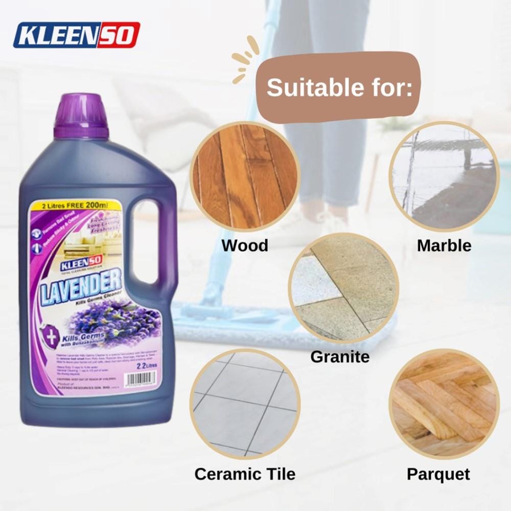 KLEENSO LAVENDER KILL GERMS CLEANER 2.2L