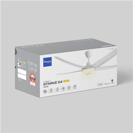 RIEGEN CEILING FAN LED RCF-STARKE54-5BL-MW 54-INCH MATTE WHITE