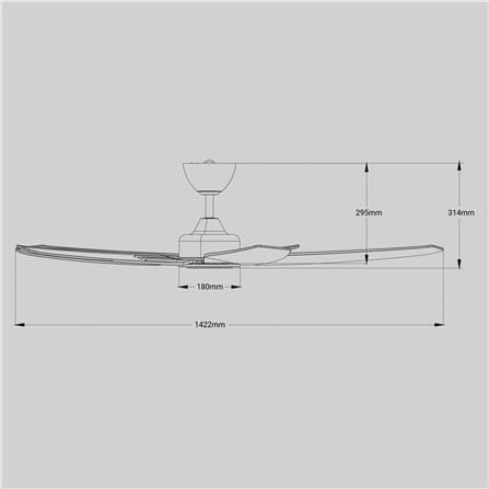 RIEGEN CEILING FAN RCF-LUFTEN56-5B-MO 56-INCH MOCHA