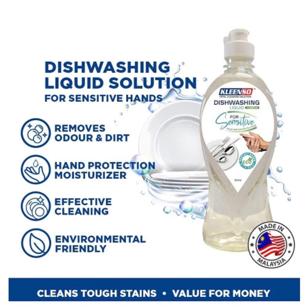 KLEENSO SENSITIVE DISHWASHING 500ML