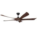 RIEGEN CEILING FAN RCF-ZYKLON66-5B-BC 66-INCH BLACK CHESTNUT