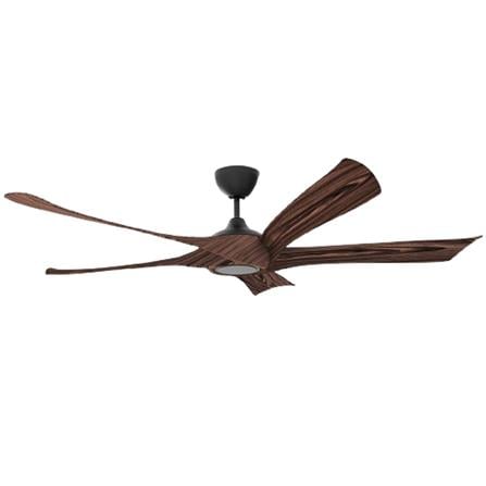 RIEGEN CEILING FAN RCF-ZYKLON66-5B-BC 66-INCH BLACK CHESTNUT