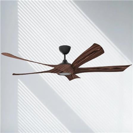 RIEGEN CEILING FAN RCF-ZYKLON66-5B-BC 66-INCH BLACK CHESTNUT