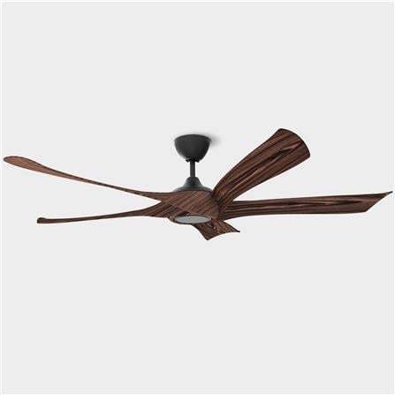 RIEGEN CEILING FAN RCF-ZYKLON66-5B-BC 66-INCH BLACK CHESTNUT