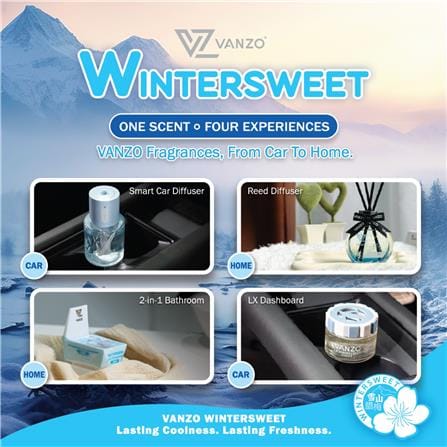 VANZO LX 1515 DASHBOARD CAR FRSH WINTER SWEET 65ML