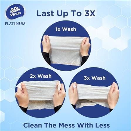 VINDA PLATINUM WASHABLE MULTI-PURPOSA HANGING KITCHEN TOWEL 180S