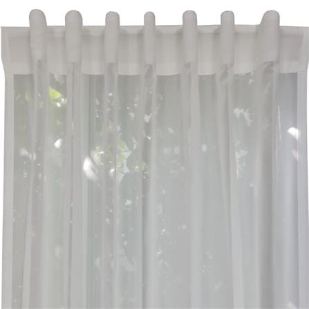 HOME LIVING STYLE SHEER CURTAIN HIDE TAP CHLOE 150X220CM WHITE