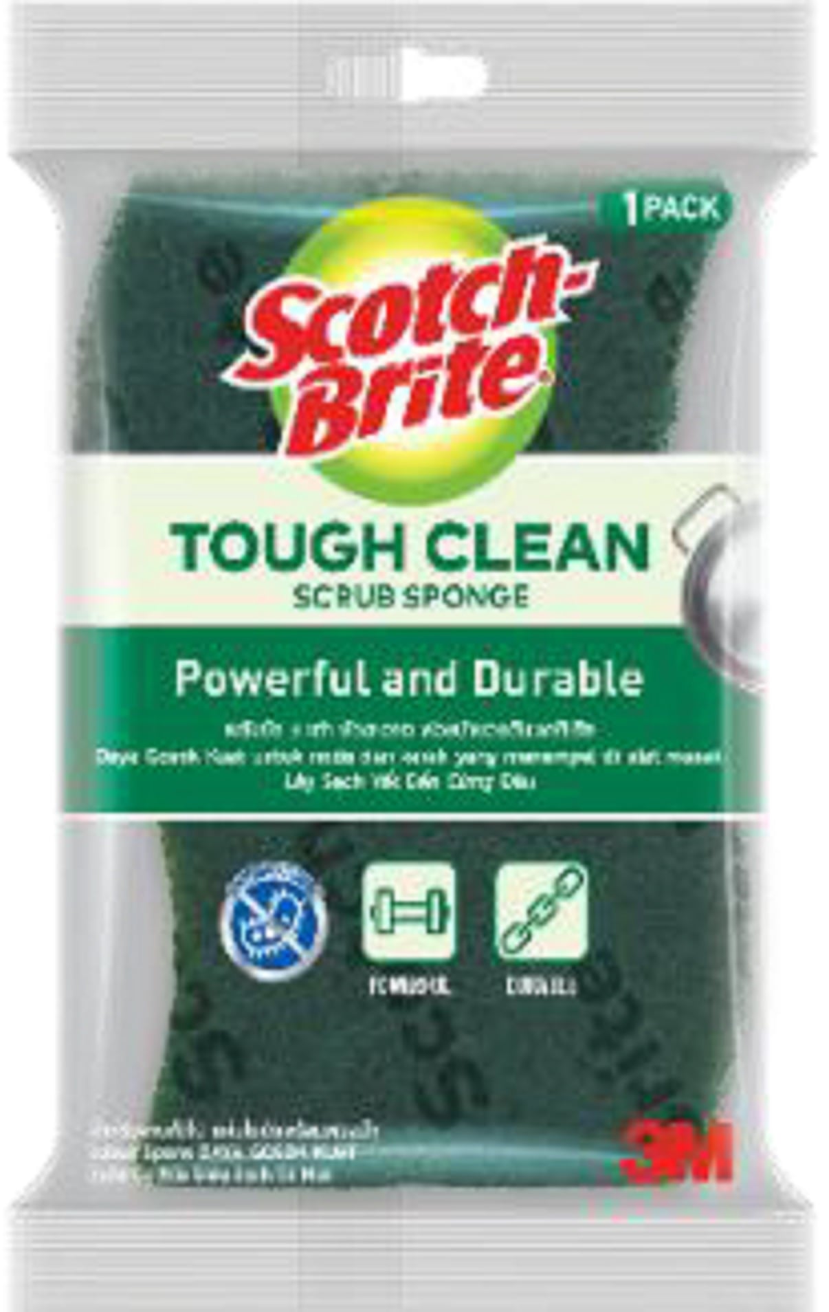 SB TOUGH CLEAN ANTIBAC SCRUB SPONGE 1PC