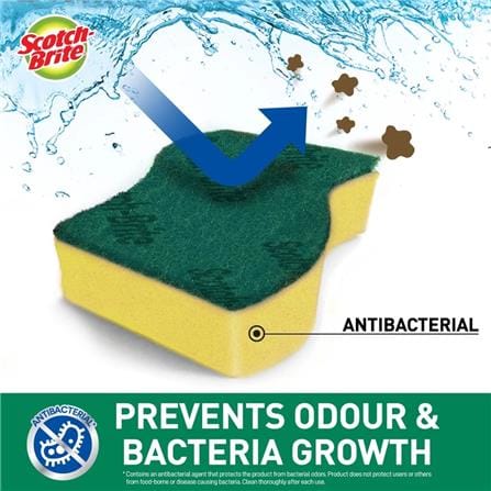 SB TOUGH CLEAN ANTIBAC SCRUB SPONGE 1PC