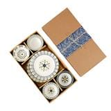JAPANESE STYLE CERAMIC TABLEWARE BOWL & PLATE GIFT SET 6PCS