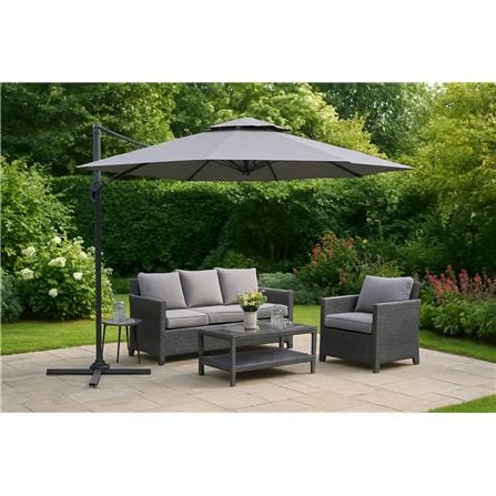SPRING OFFSET PARASOL RIO DARK GREY