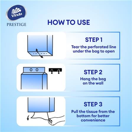 VINDA PRESTIGE HANGING HAND TOWEL 3PLY 212S