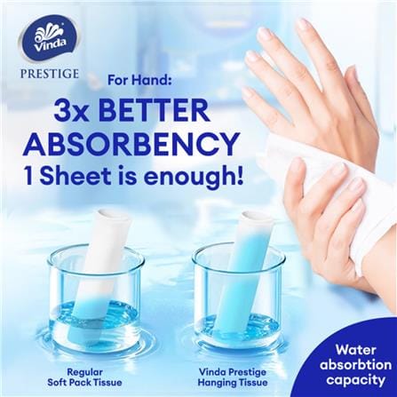 VINDA PRESTIGE HANGING HAND TOWEL 3PLY 212S